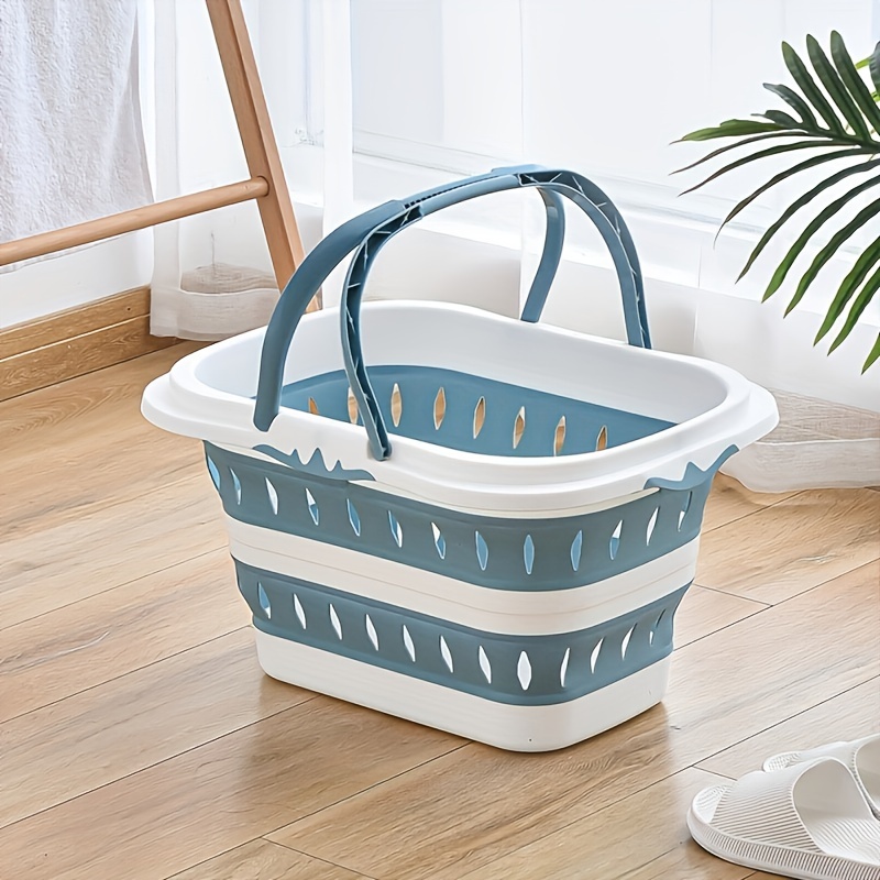Imagine Orange - Cesta de lavandería grande plegable con 3 compartimentos  con asa para cuarto de baño, dormitorio, casa : : Hogar y cocina