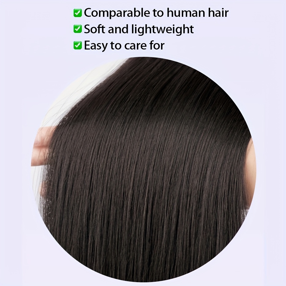 BRAID Thick Long Straight 3PCS Clip In Hair Extensions 50.8cm Pack of 3