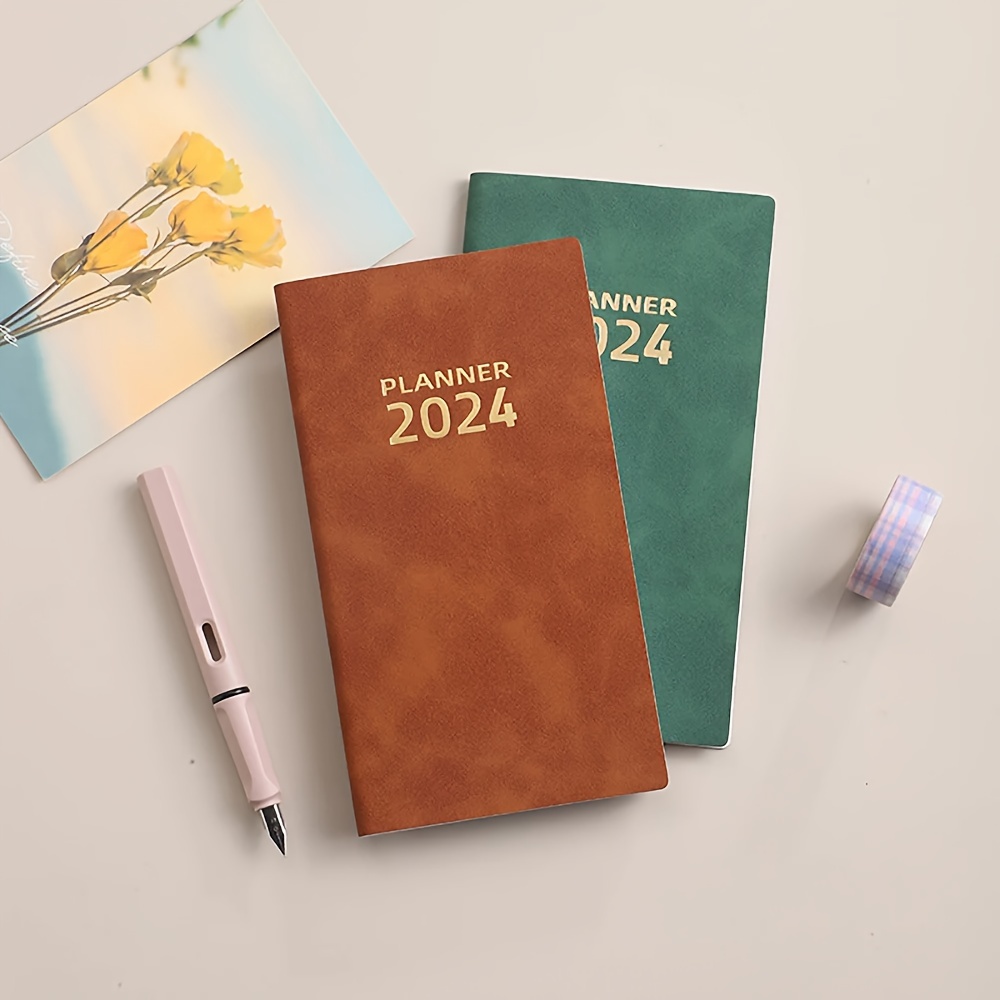 2024 Planner Notebook A6 Agenda Notepad 365 Days English - Temu