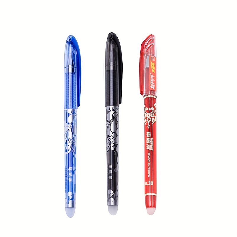 SET DE 3 BOLIGRAFOS BORRABLES AZUL, NEGRO Y ROJO