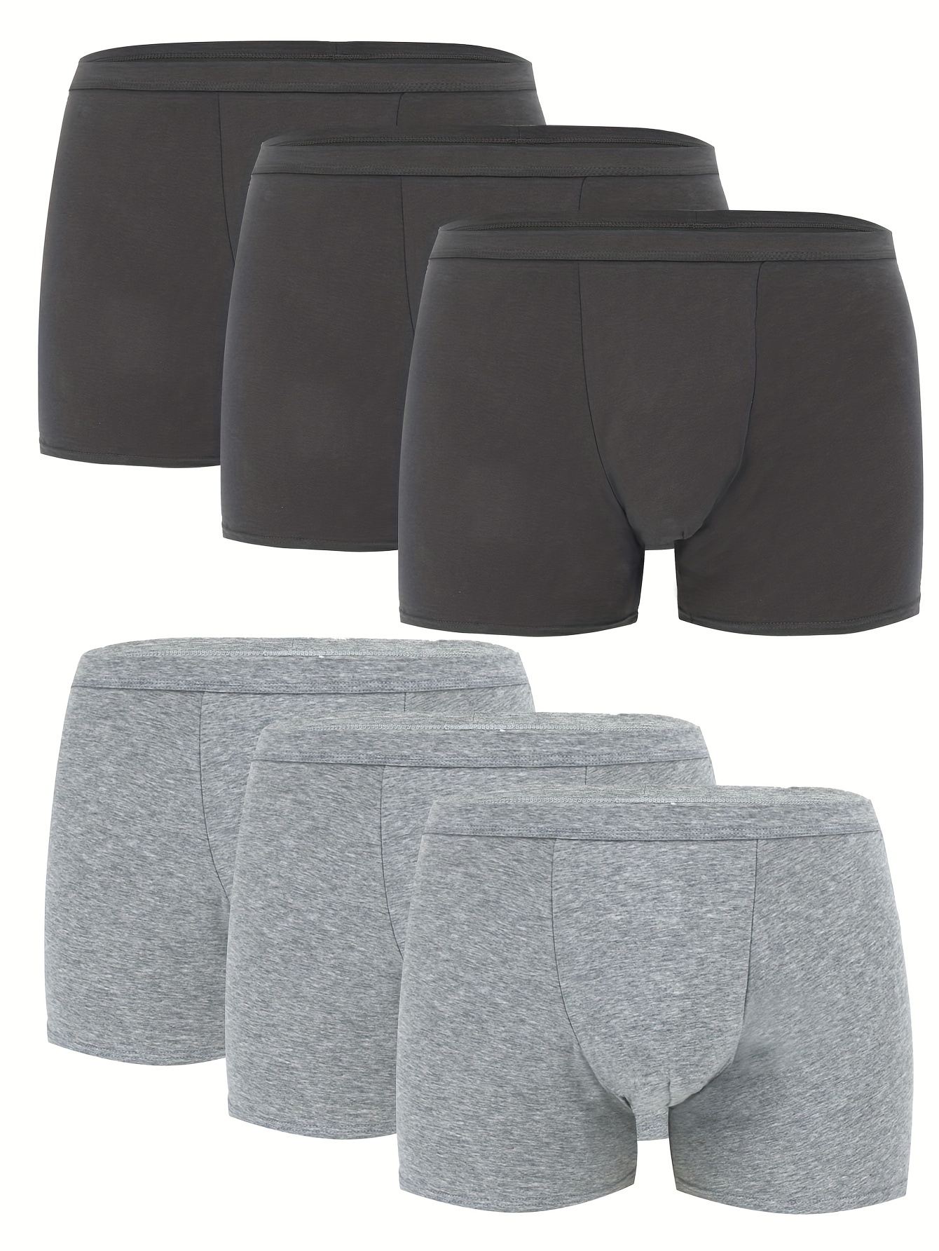 Men's Cotton Long Leg Boxer Briefs Underwear - Temu Canada