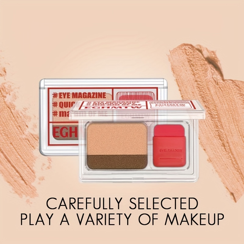 Mini Eyeshadow Palette Golden Brown Pearly Eyeshadow Gradient