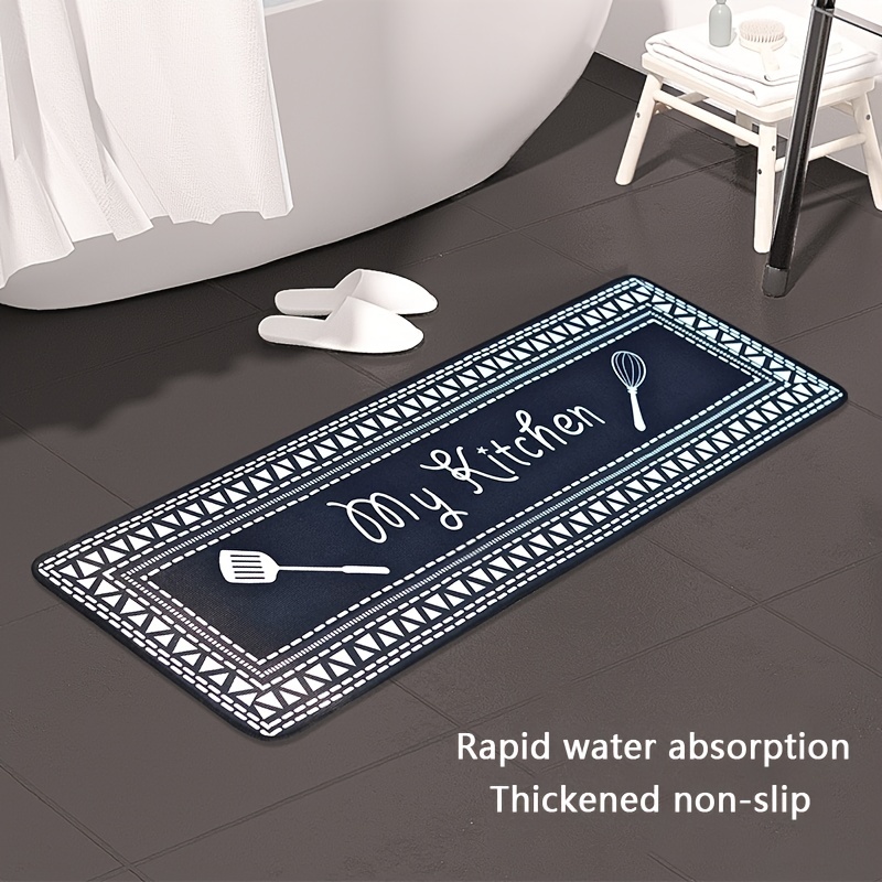 Kitchen Mat, Kitchen Carpet Cushion, Kitchen Decoration Water Absorption  And Anti-skid Kitchen Carpet - Temu