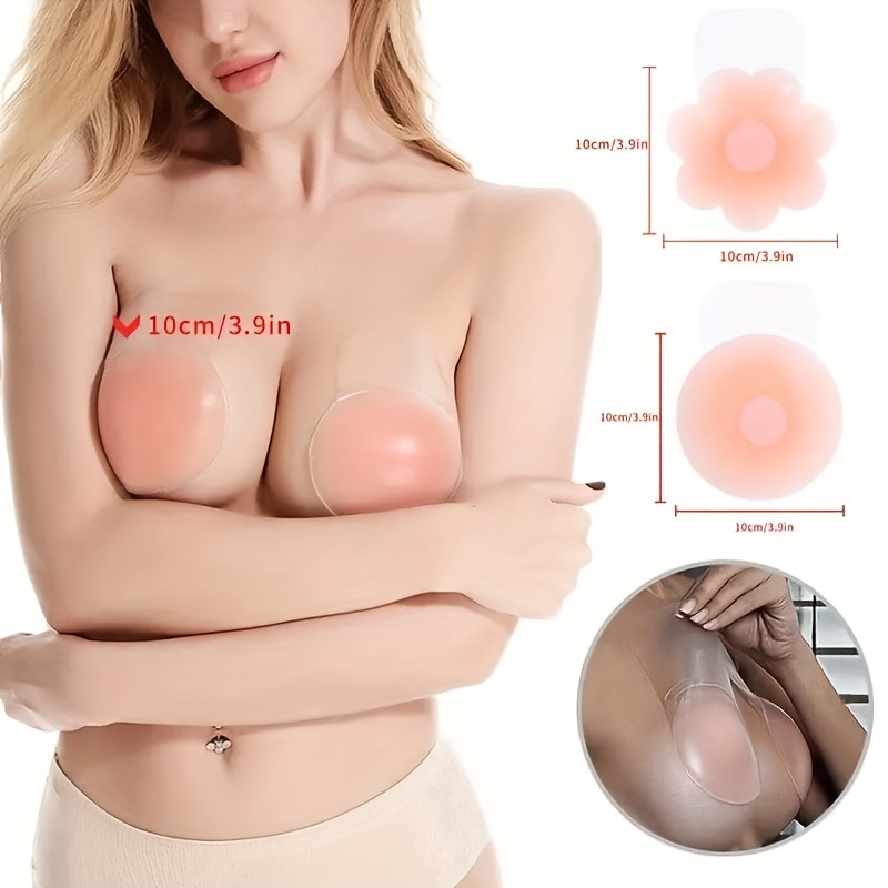 Seamless Push Up Buckle Front Nipple Covers, Strapless Invisible  Self-adhesive Breast Lift Pasties, Women's Lingerie & Underwear Accessories