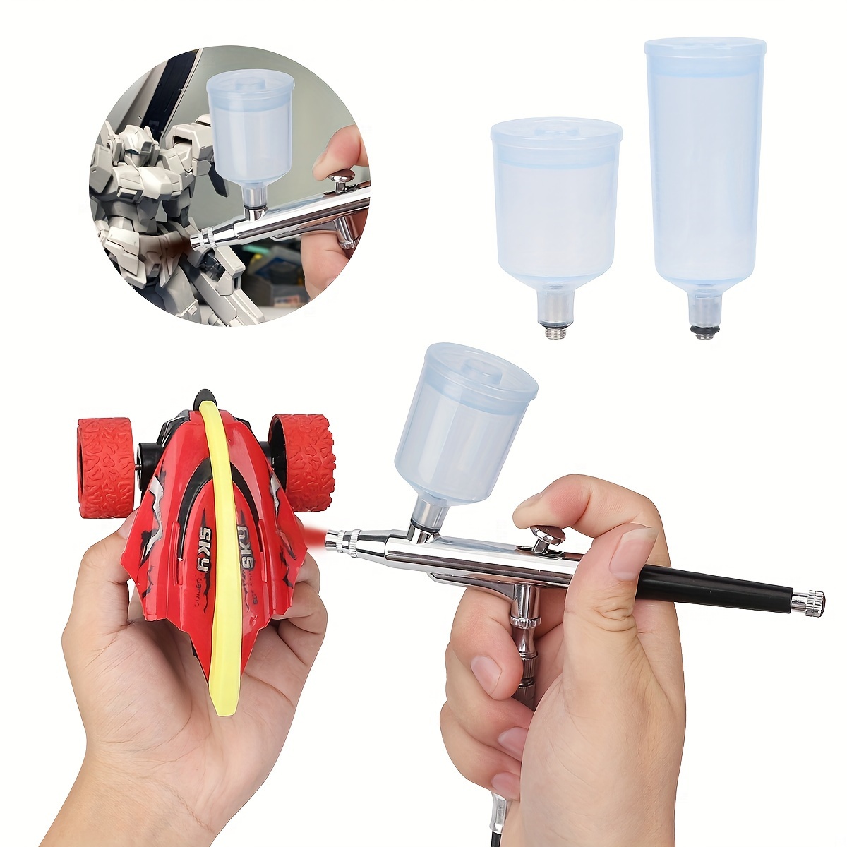 Mini Air Compressor Kit Air brush Paint Spray Gun - Temu