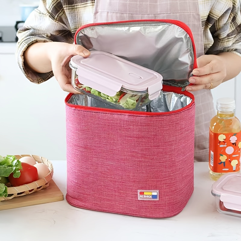 Cationic Lunch Box Insulation Bag, Convenient Aluminum Foil Thickened  Insulation Lunch Box Bag - Temu