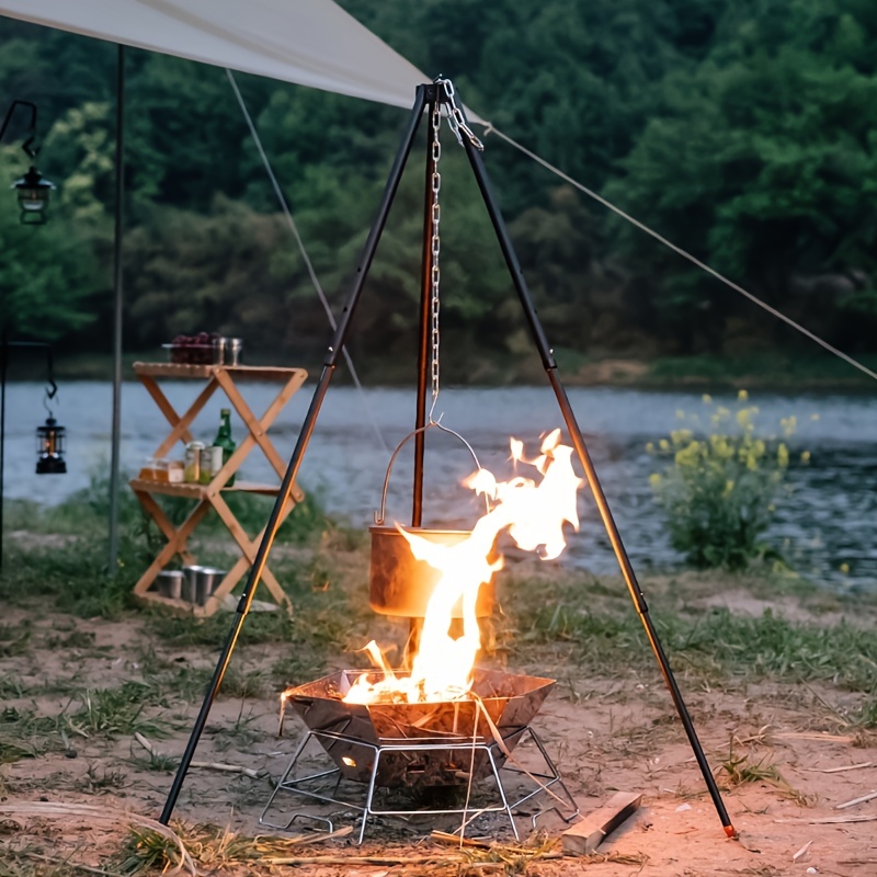 Portable Outdoor Hexagonal Wood Stove Outdoor Portable Folding Stainless  Steel Grill 6 Sided Campfire Wood Stove For Grill And Camping Picnic | 24/7  Customer Service | Temu