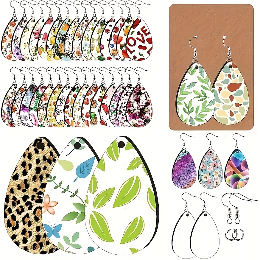 Sublimation Blanks Products Sublimation Earring Blanks With - Temu