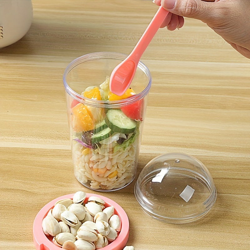 Portable Salad Cup, Breakfast Salad Bowl With Fork, School Lunch