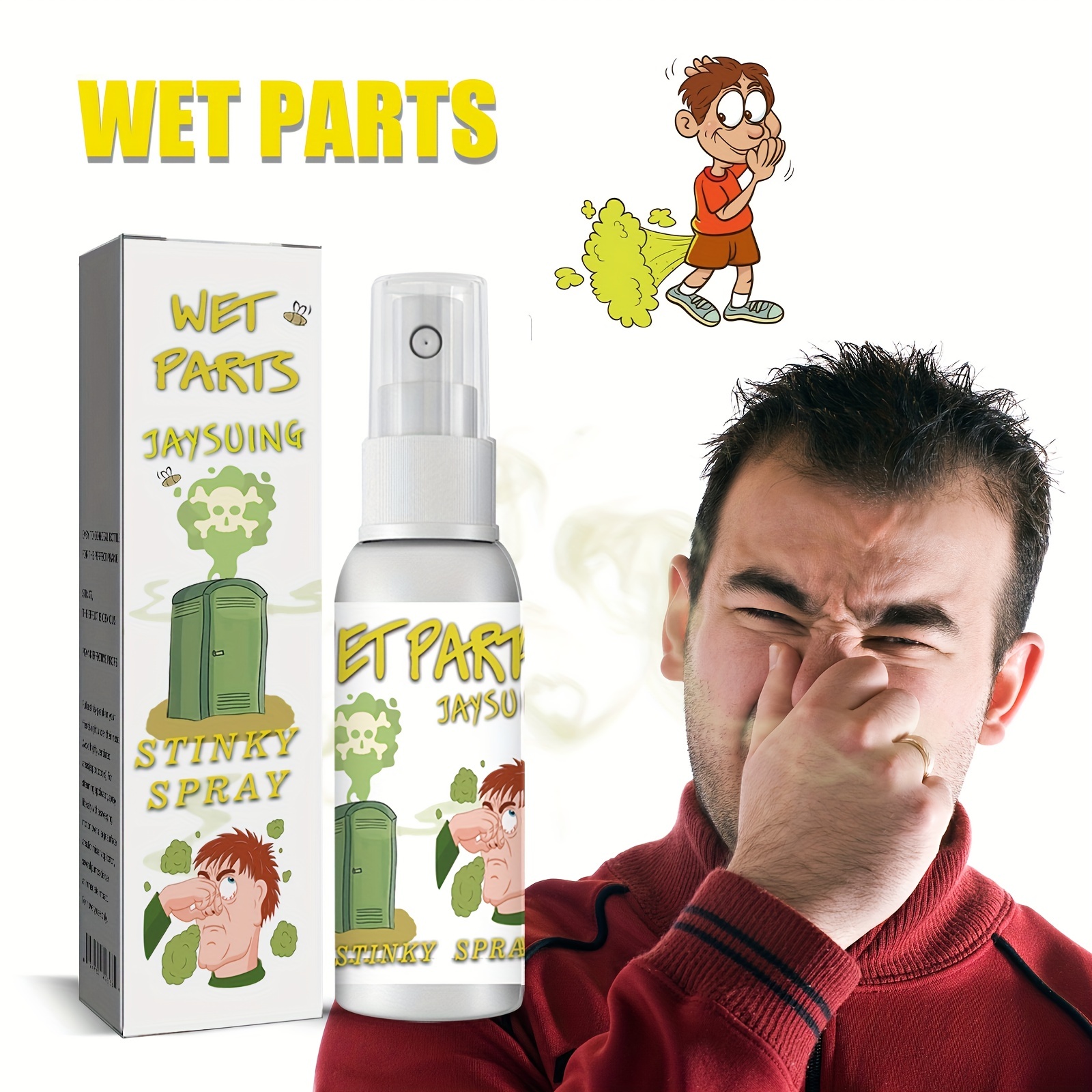 Smelly Fart Spray Toy Spoof Stinky Entertainment Poop Smell - Temu United  Arab Emirates