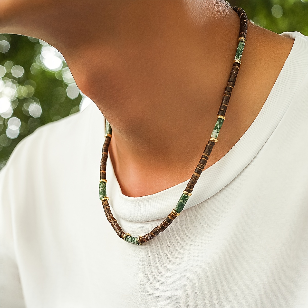 Men's Retro Bohemian Summer Jewelry Necklace Men's Ethnic - Temu