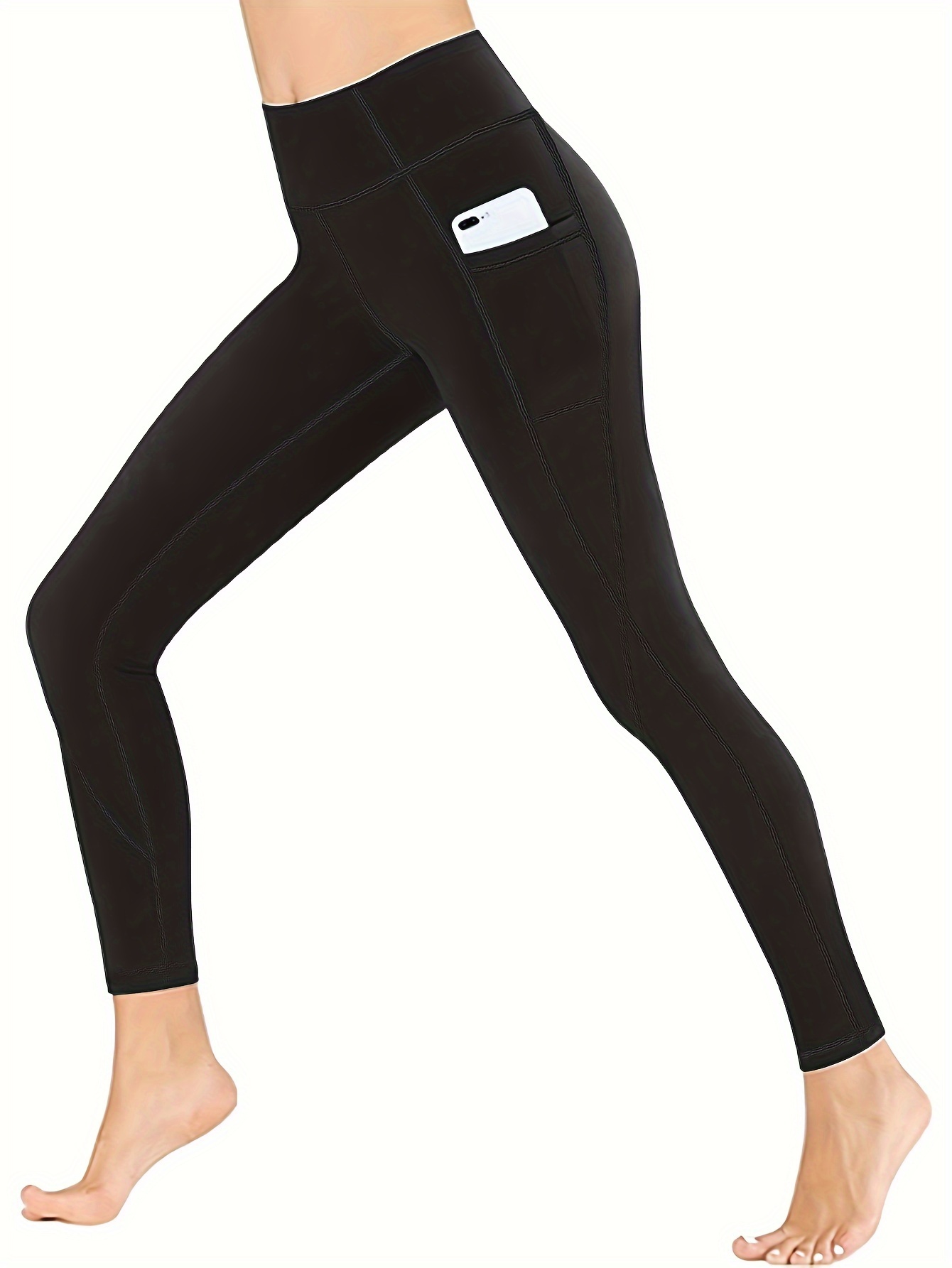 Women's High Waist Fleece-Lined Leggings for Sports, Fitness, and Yoga -  Plus Size, Butt-Lifting, and Thick for Extra Warmth