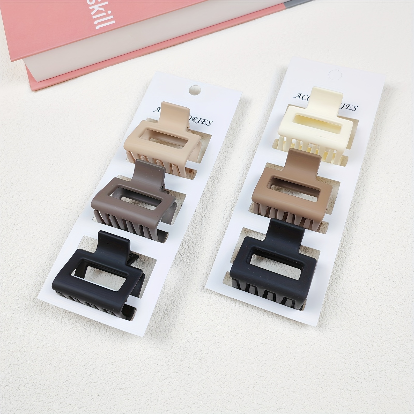 Small Hair Claw Clip Thin Hair Matte Non slip Short Hair - Temu Canada