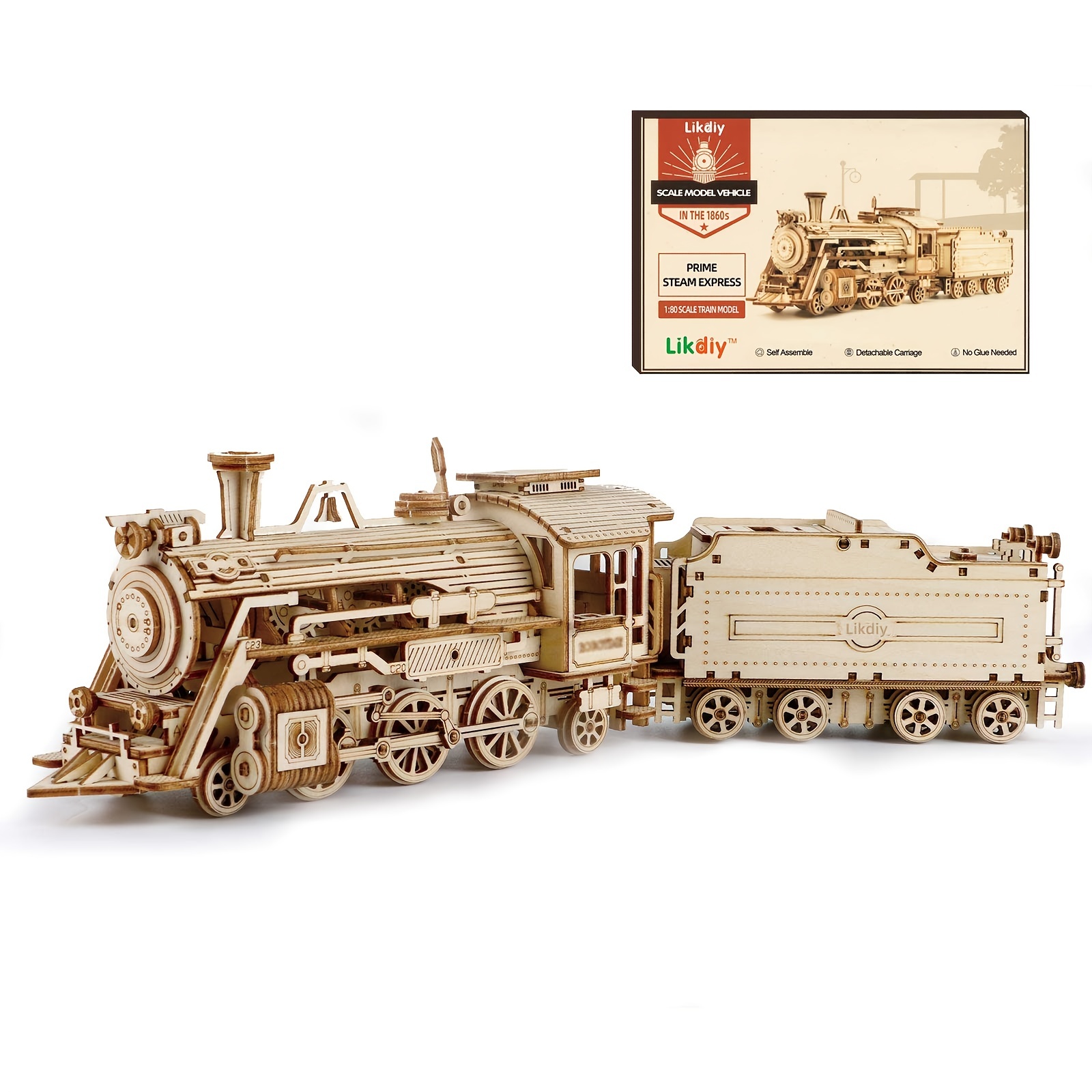 ROKR Model Car Kits Wooden 3D Puzzles Model Building Kits for  Adults-Educational Brain Teaser Assembly Model for Adults to Build, Desk  Decor/DIY