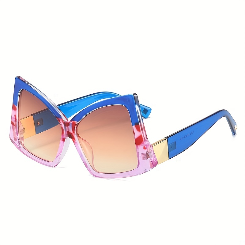 Y2K Oversized Cat Eye Sunglasses Gradient Lens UV400