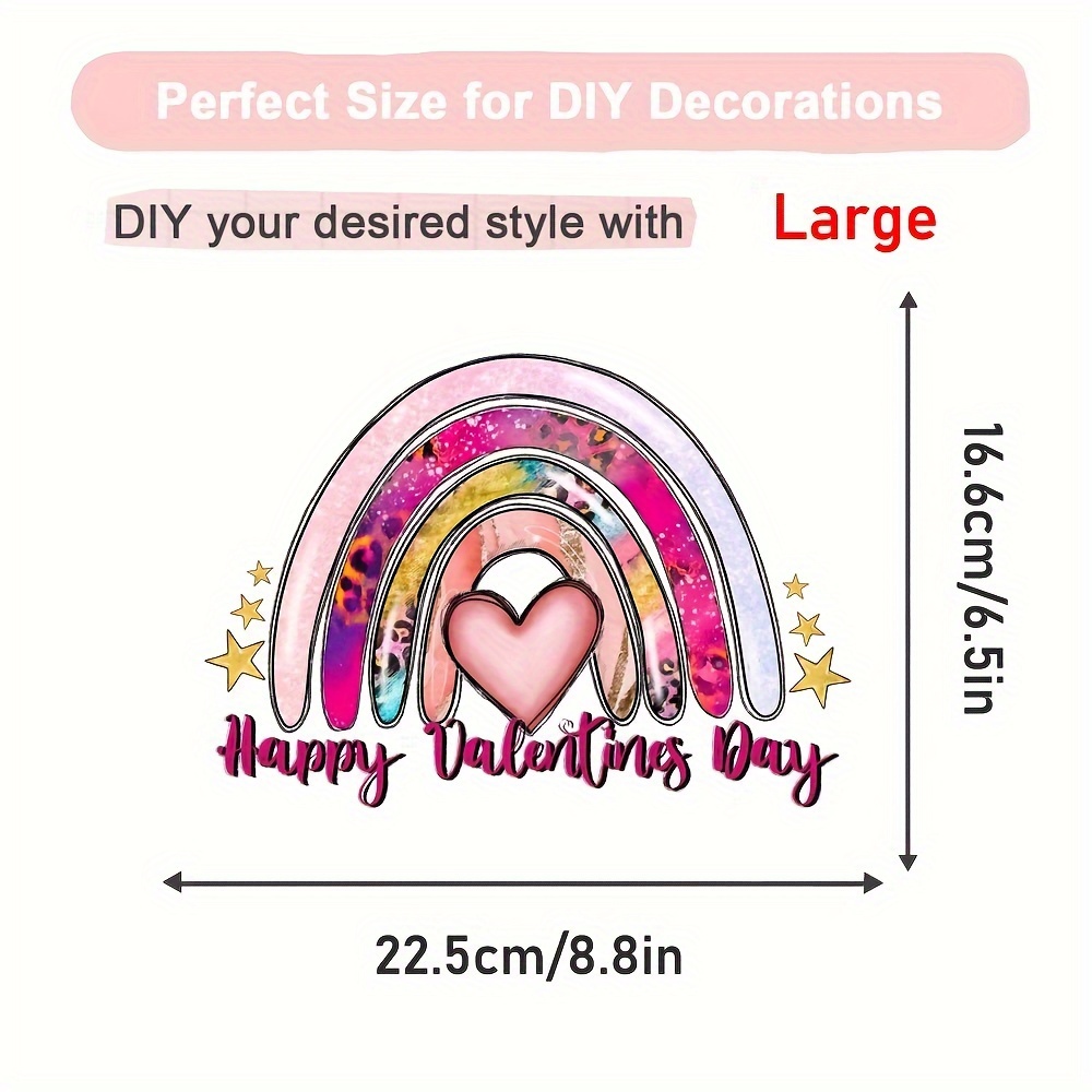 Valentine's Day Iron On Stickers Heart Iron On Decals Patches Heat Transfer  Stickers Valentines Iron On Appliques Decoration For Clothing T-shirt  Pillow Covers - Temu New Zealand
