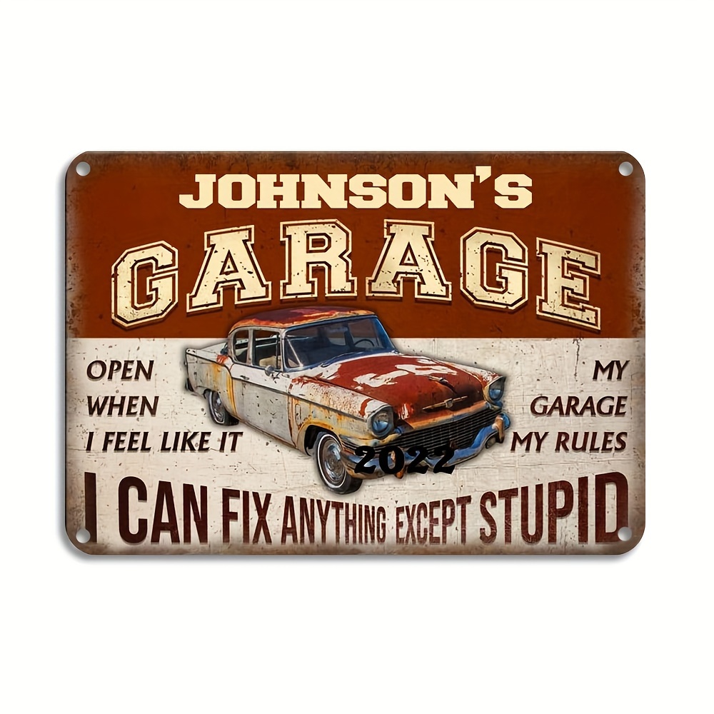 Garage Decor For Men Targa In Metallo In Metallo Man Cave - Temu Italy