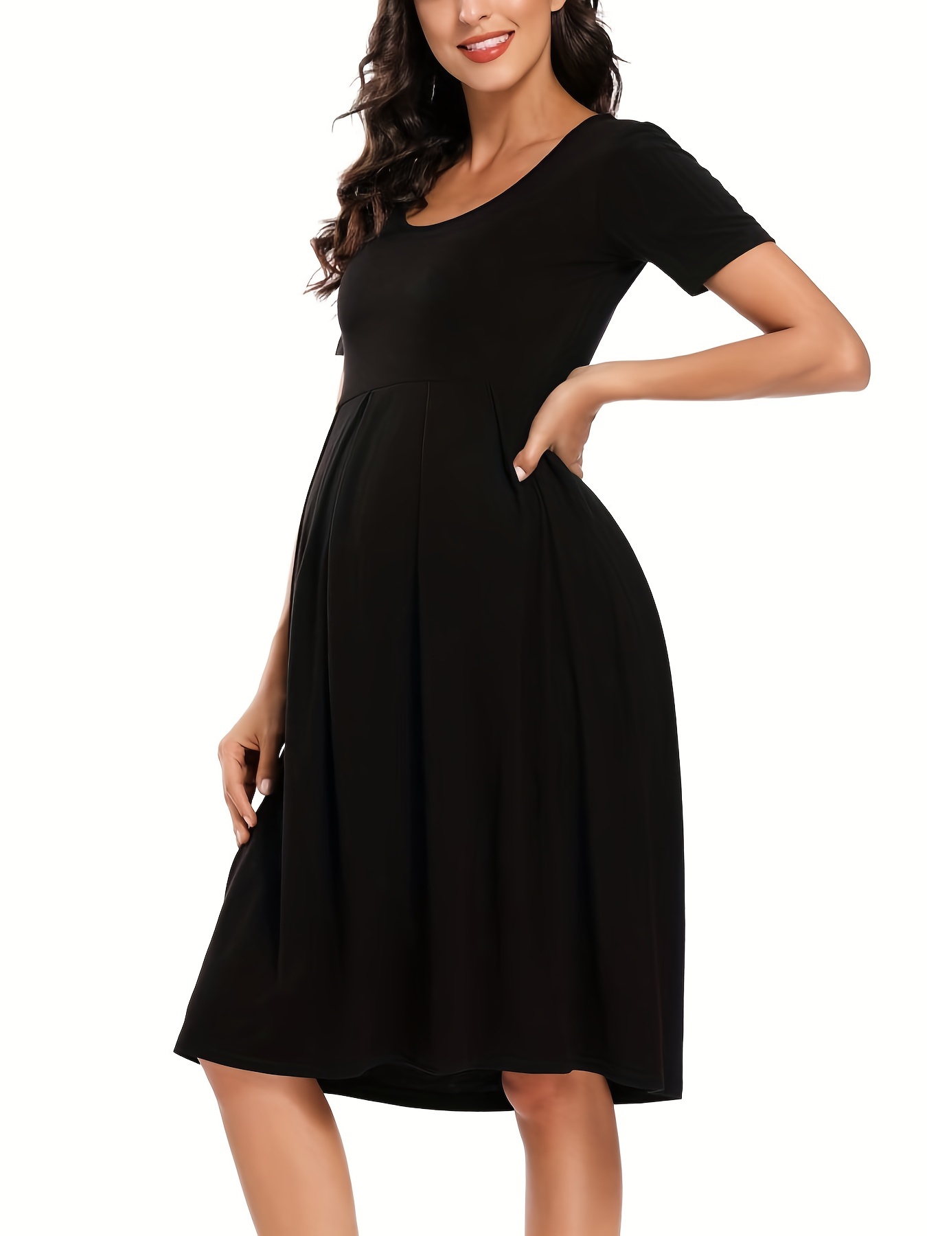 Maternity Small Short Sleeve Core Black Tee By Destination Maternity New