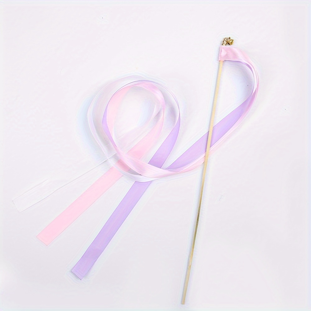 Colorful Ribbon Fairy Stick, Pastel Ribbon, Wedding Decoration - Temu