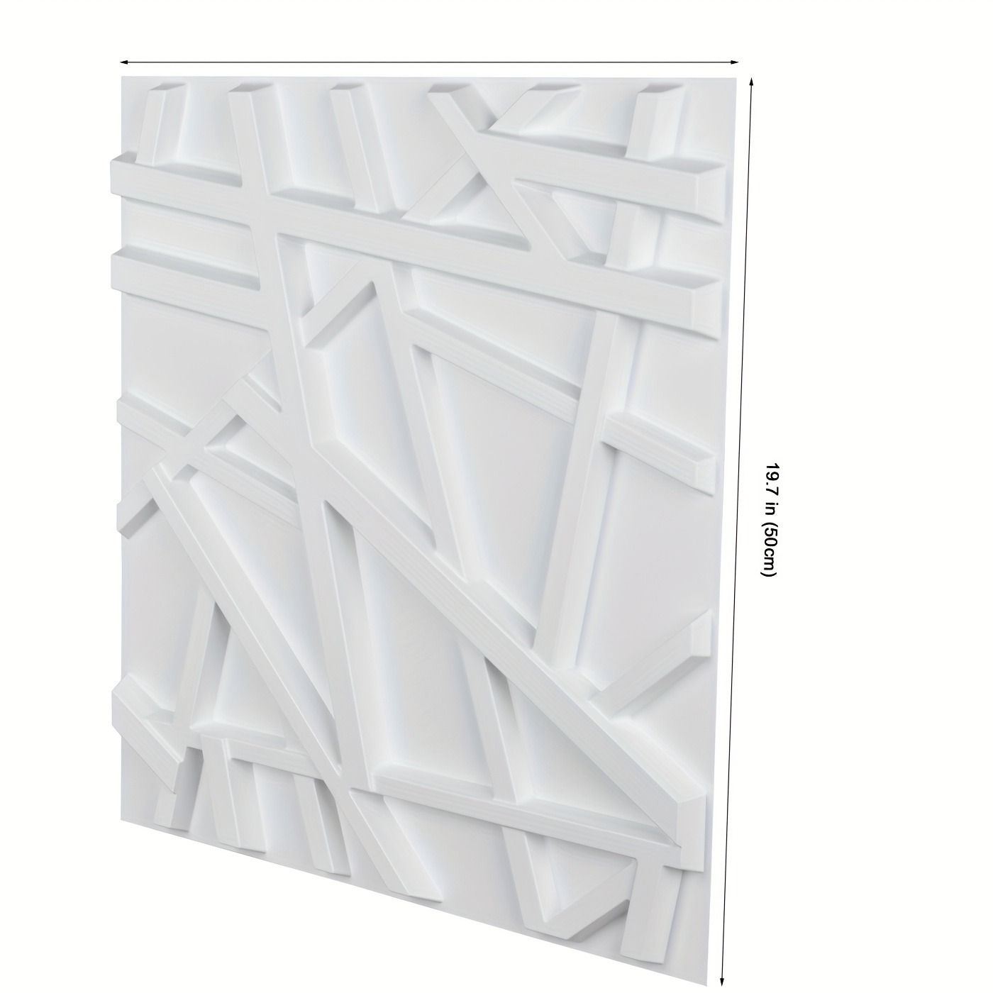 12 Paneles Pared 3d Paneles Pared Pvc Blanco Textura - Temu Chile
