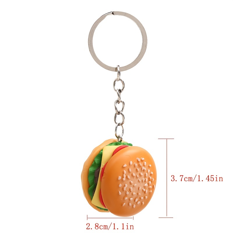 Hot Dog Charm Keychain