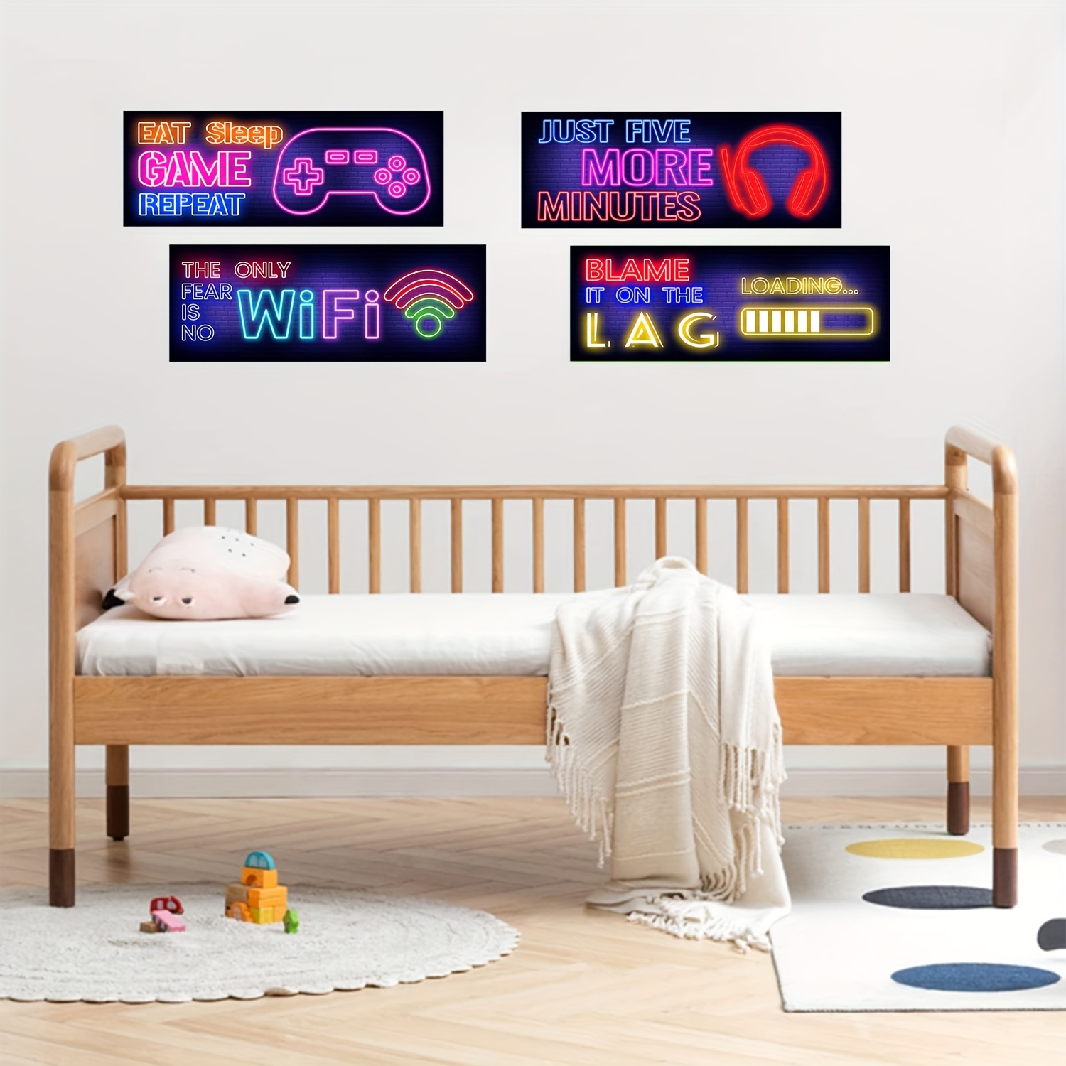 Game Zone Sign Wall Vinyl Decal Gamer Poster Gaming Quote Playroom Sticker  Gamer Mural Gamer Video Game Decor Wall Art LL218 - AliExpress