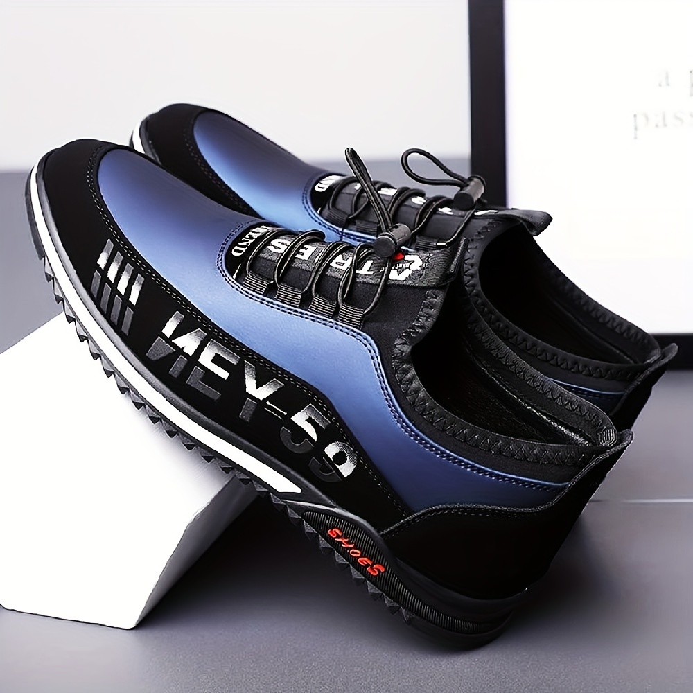 Zapatos Casuales Elegantes Transpirables Ligeros Con Detalle De Letras Para  Hombres, Zapatillas Planas Para Caminar
