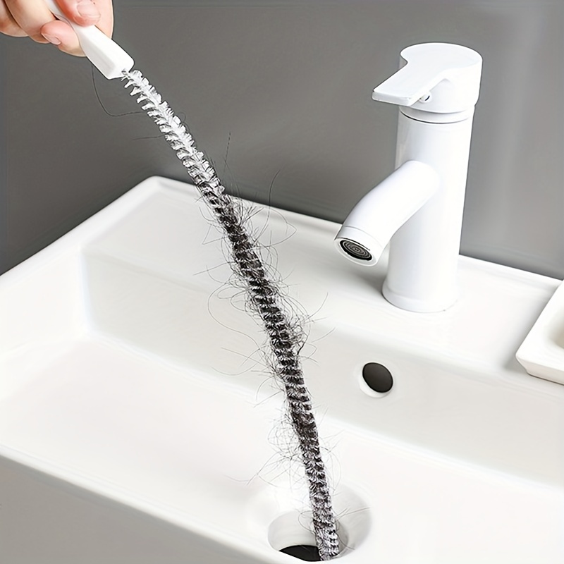 Bathroom Drain Wig Unblocker Kitchen Sink Bath Hair Cleaner Remover Chain  Hook Brush Bathtub Long Hair Clog Removal Bathroomtool