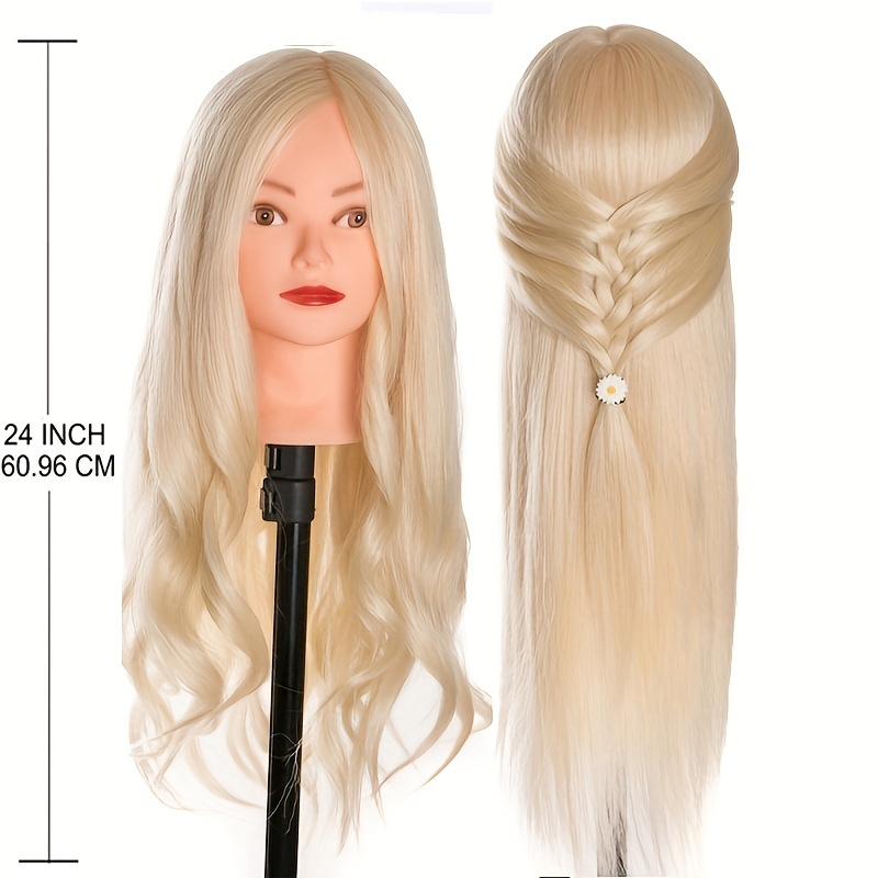 85% Real Human Hair Training Head For Dolls Hairstyles Braid - Temu