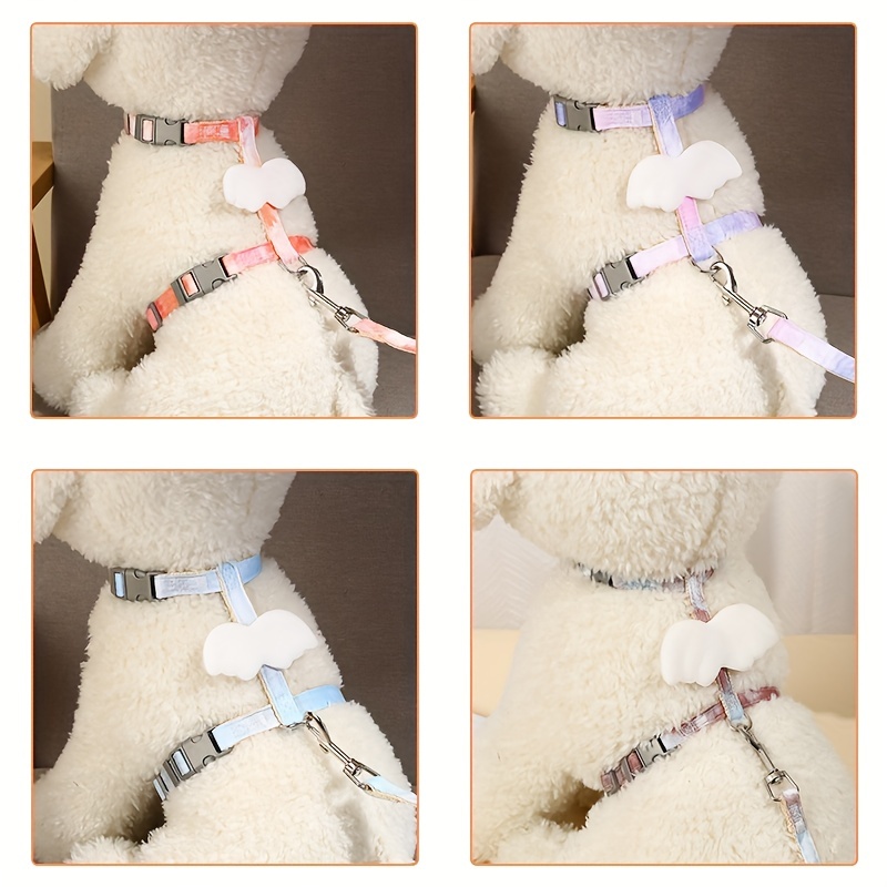 Dog Harness And Leash Set Walking Dog Rope Dog Chest Harness - Temu