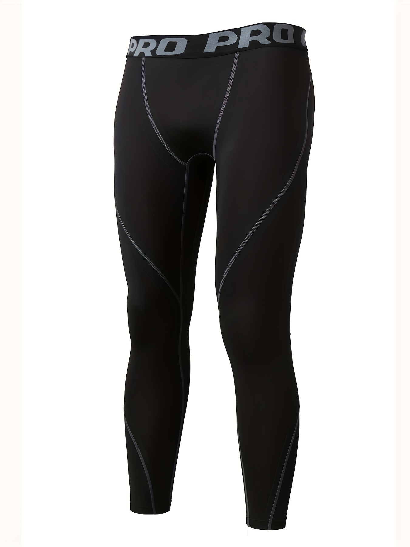 Men's High Stretch Compression Pants Quick Dry Sports Tights - Temu