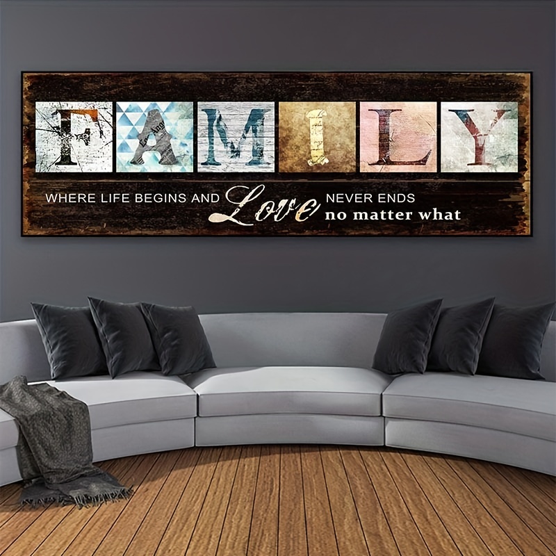 

1pc Unframed Canvas Poster, Modern Art, Inspirational Quotes Painting, Ideal Gift For Bedroom Living Room Corridor, Wall Art, Wall Decor, Winter Decor, Room Decoration