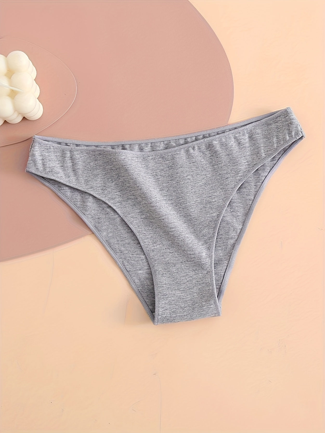 Casual Cotton Sports Briefs Simple Breathable Stretchy - Temu