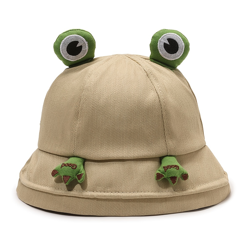 Women's Cute Cartoon Frog Uv Protection Bucket Hat Fashion - Temu Canada