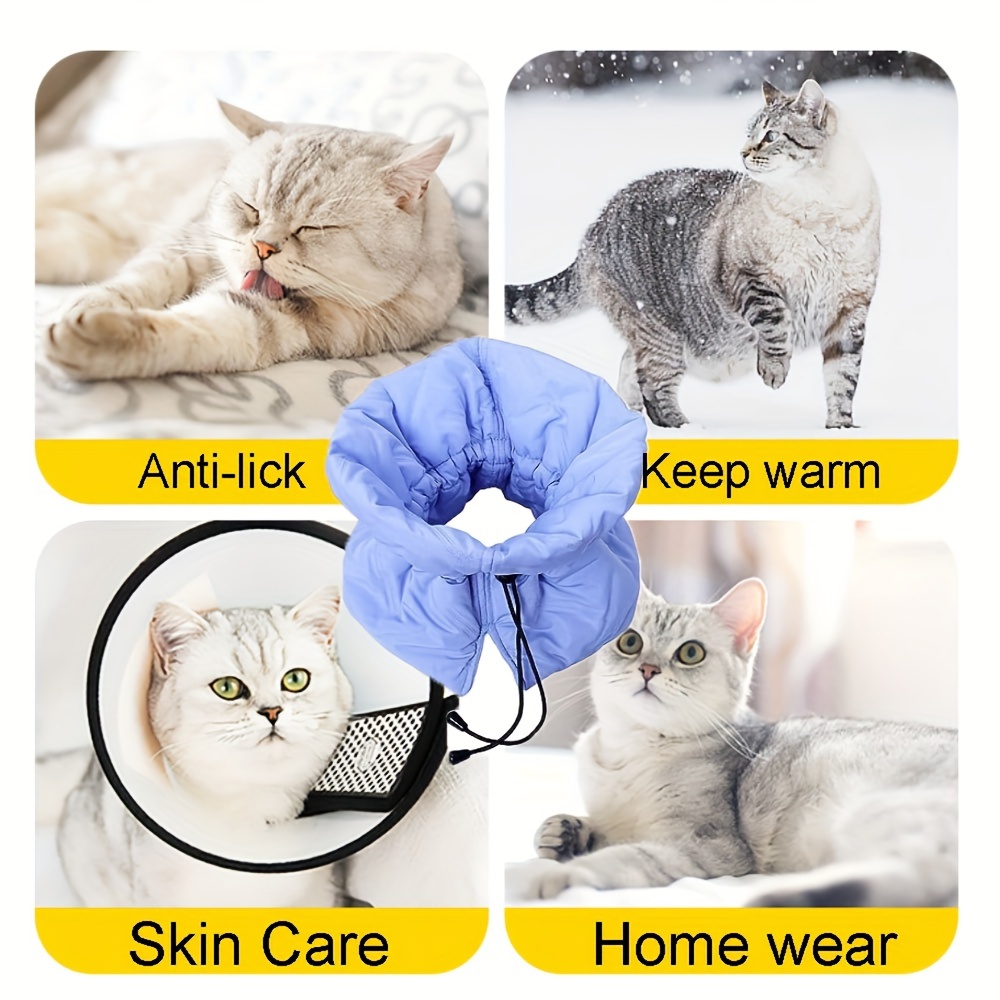 ANTI-LICKING CAT COLLAR Waterproof Prevent Licking Cat Anti-Licking Collar  Kitty £9.66 - PicClick UK