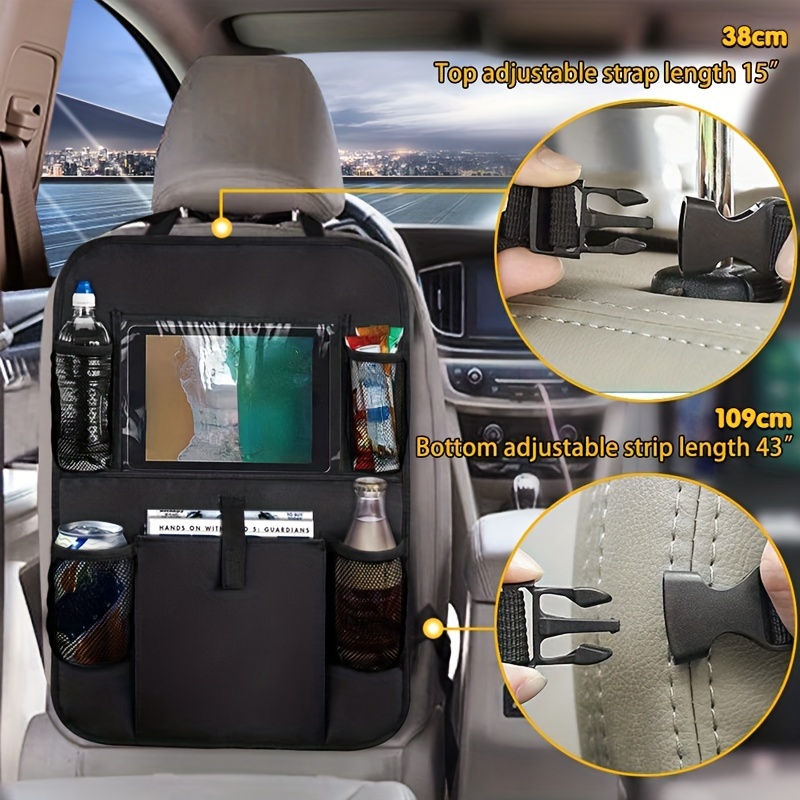1pc Car Backseat Organizer Touch Screen Tablet Holder, Car Storage