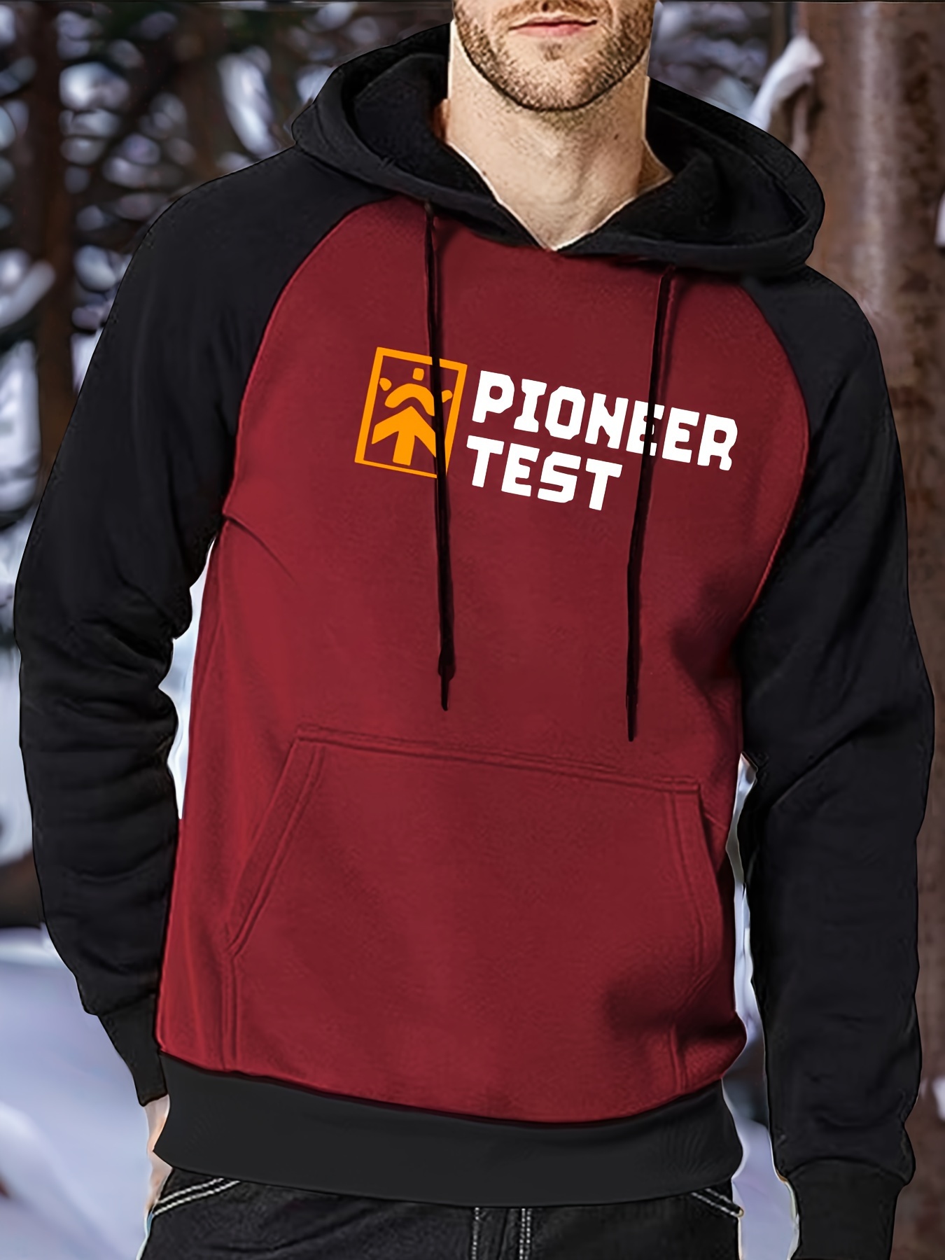 Test Mens Pullover Hoodie