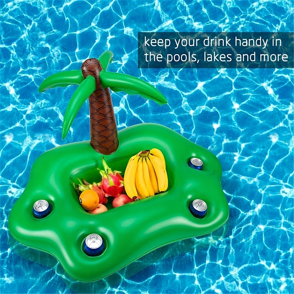 Cheap Summer Party Floating Pool Tray Bucket Cup Holder Pool Float Beer  Fruit Drinking Cooling Floating Tray Pool Pool Accessories