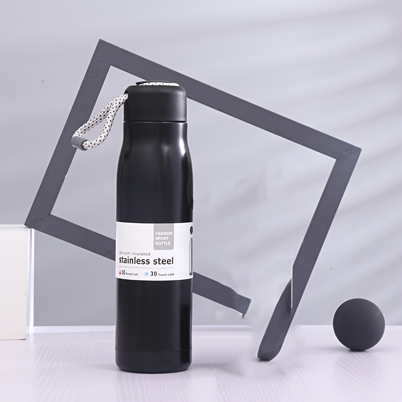 Solid Color Vacuum Flask, 304 Stainless Steel Insulated Water