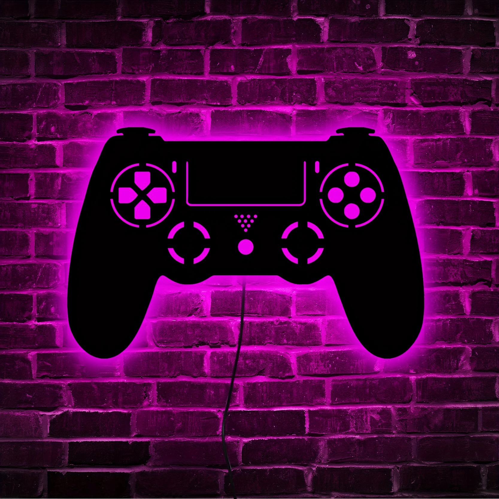 Pluokvzr Game Neon Sign Gamepad Shape,Gamepad Neon Light,USB Powered Gaming  Wall Lights Decoration For Bedroom Game Room 