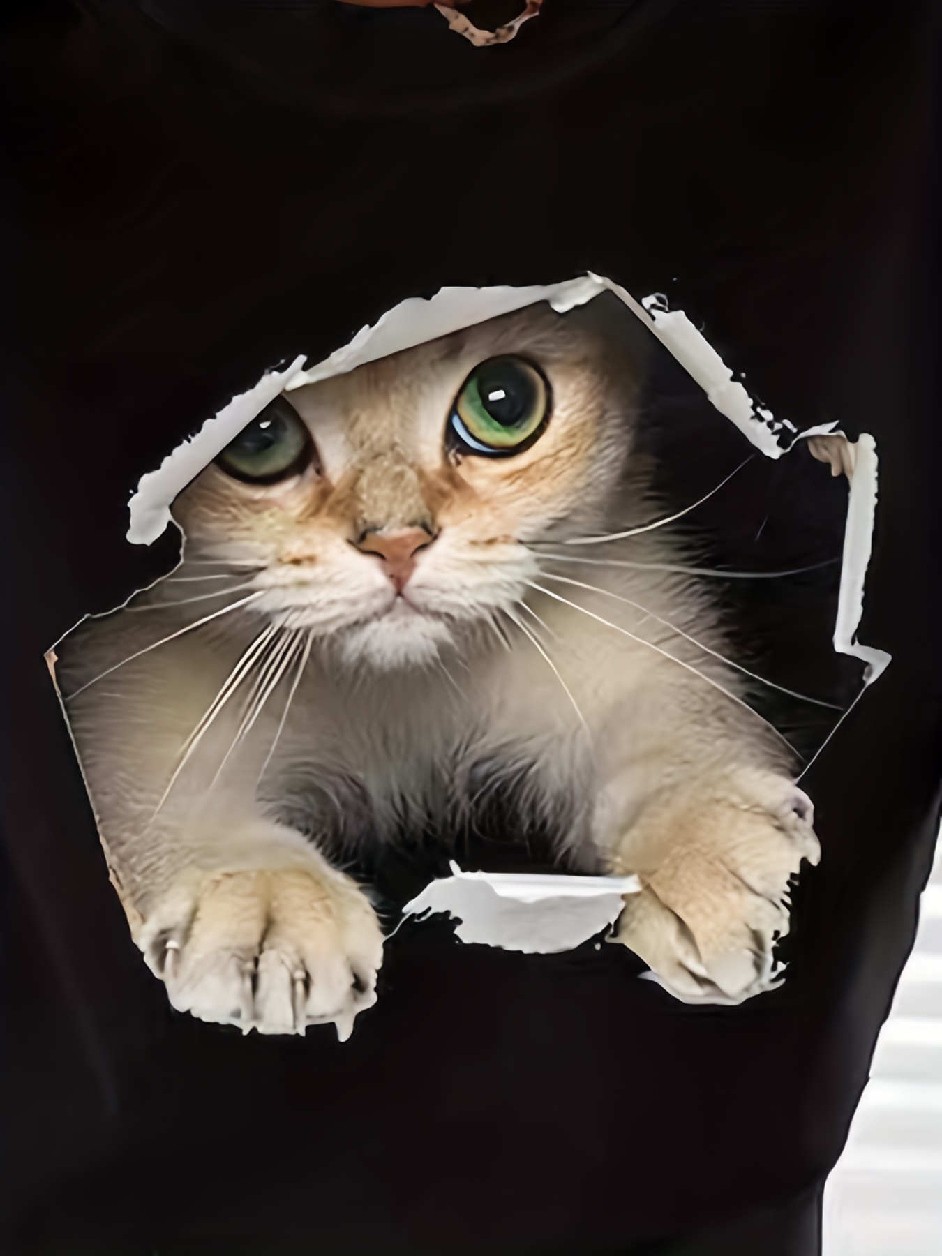 Men's 3d Cute Cat Digital Print Fashion Breathable Soft - Temu Canada