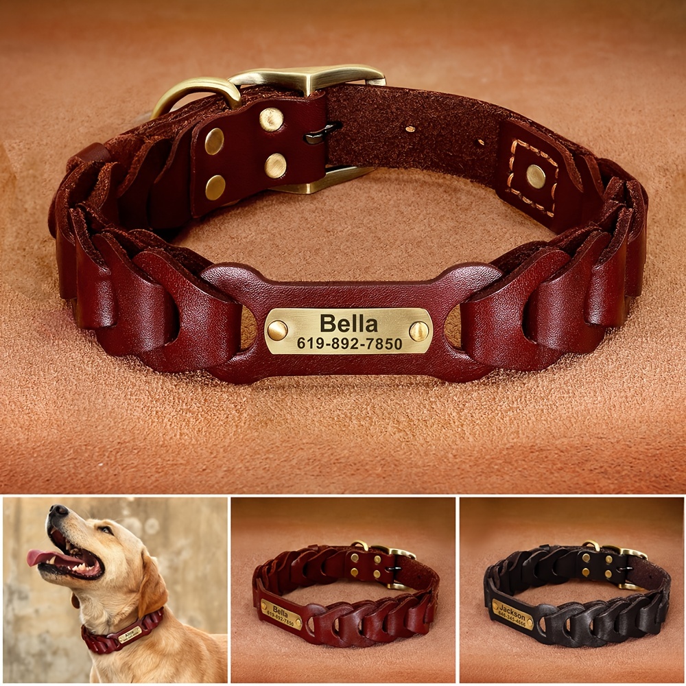 Water Buffalo Leather Dog Collar – Hoofbeat Designs Leather Co.