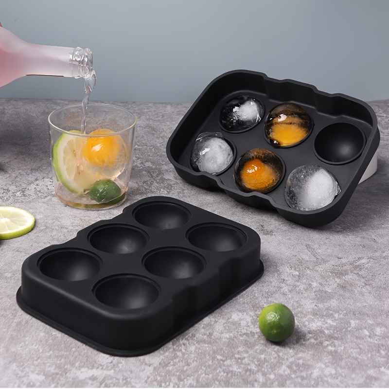 1pc Whiskey Ice Cube Tray Ice Ball Mold For Bourbon, Round Ice Mold, Sphere Ice  Mold, Reusable Silicone Ice Tray For Cocktail