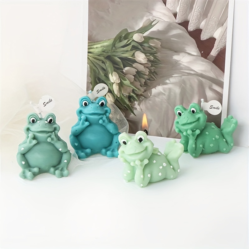 Frog Candle Mold Cute Toad Silicone Mould Animal Candle Tool Frog