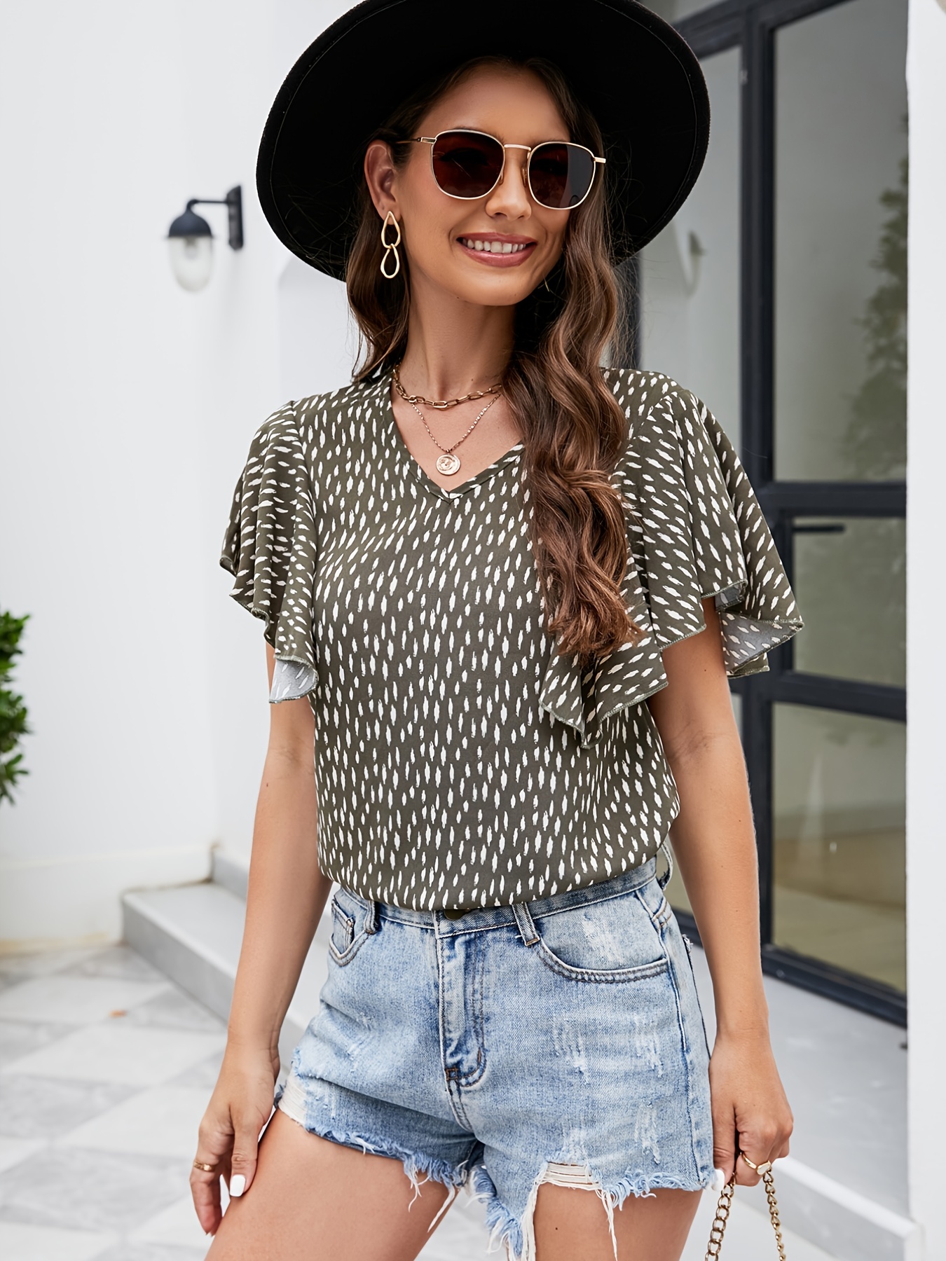 Loose flowy hot sale blouses