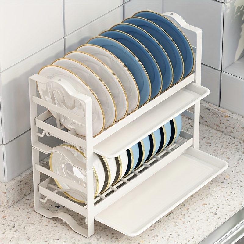 Bowl Plate Storage Dish Rack Cabinet Small Cabinet Built-in Rack Kitchen  Sink Drain Home Kitchen Single-layer Pot Cover Frame