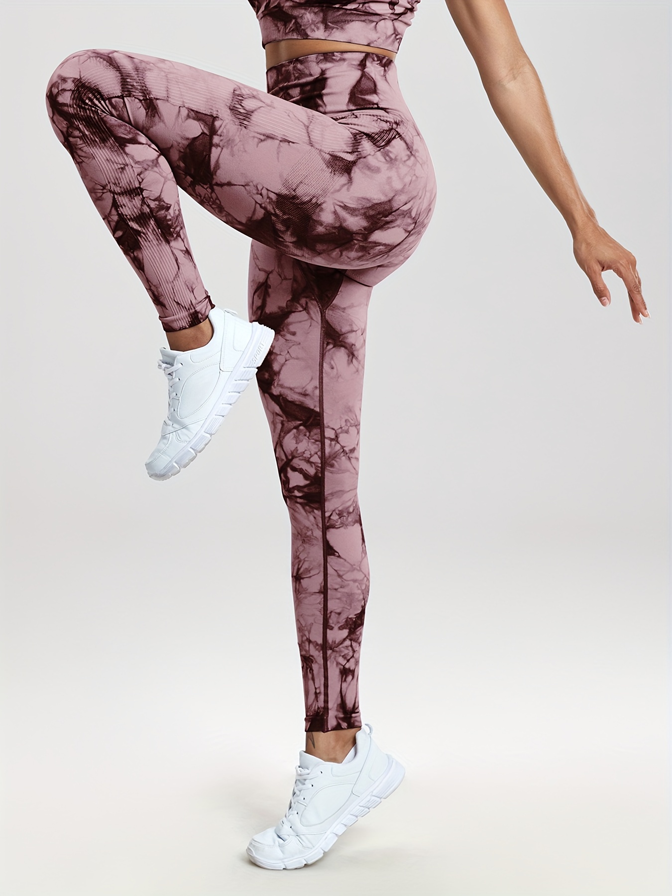 47 Color Marbling Tie-Dye Yoga Pants Sports Leggings Women Running Fitness  High Waist Seamless Gym Leggings Women Workout Tights