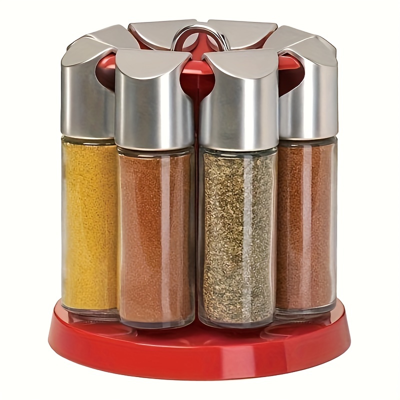 1pc, Spices And Seasonings Sets, Revolving Countertop Spice Jar Rack, Spice  Tower Organizer For Countertop Or Cabinet, Multifunctional Rotating Season