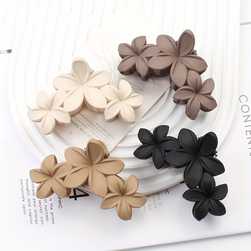 

Charming Acrylic Hair Clips: Adorable Flower Design, Perfect For Everyday Style