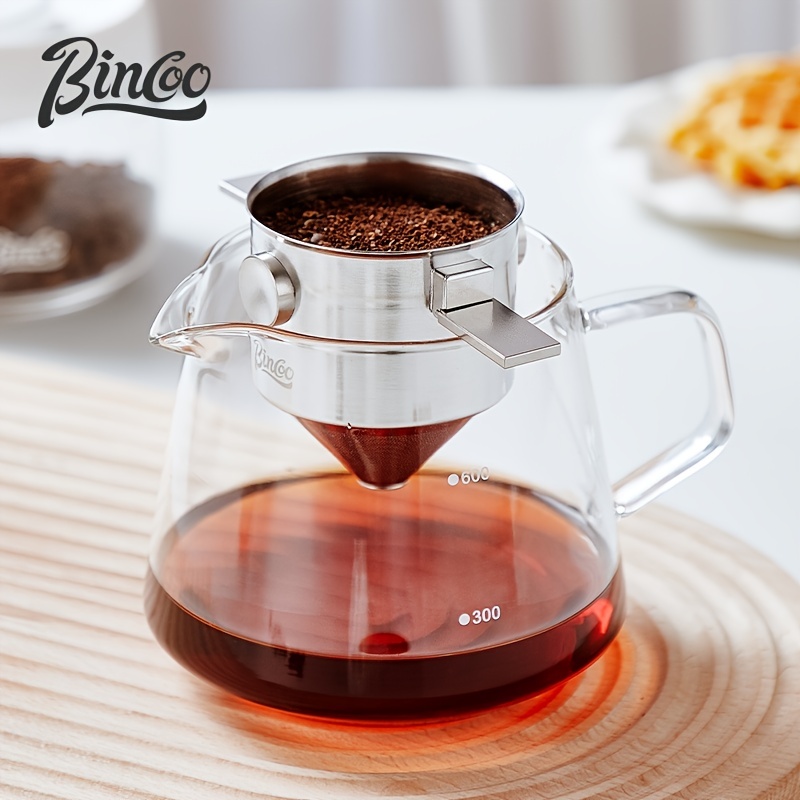 Bincoo French Press Pot Glass Hand brewed Coffee Pot Filter - Temu